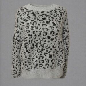 Miami - Sz MD blue cheetah print sweater